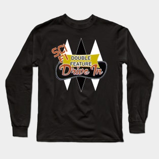 Sci-Fi Double Feature Drive-In Podcast Long Sleeve T-Shirt